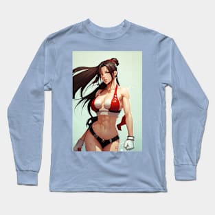 Tifa Lockhart Waifu Swimwear Long Sleeve T-Shirt